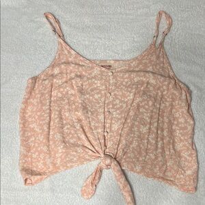 Mossimo Supply Co. Pink Floral Crop Top